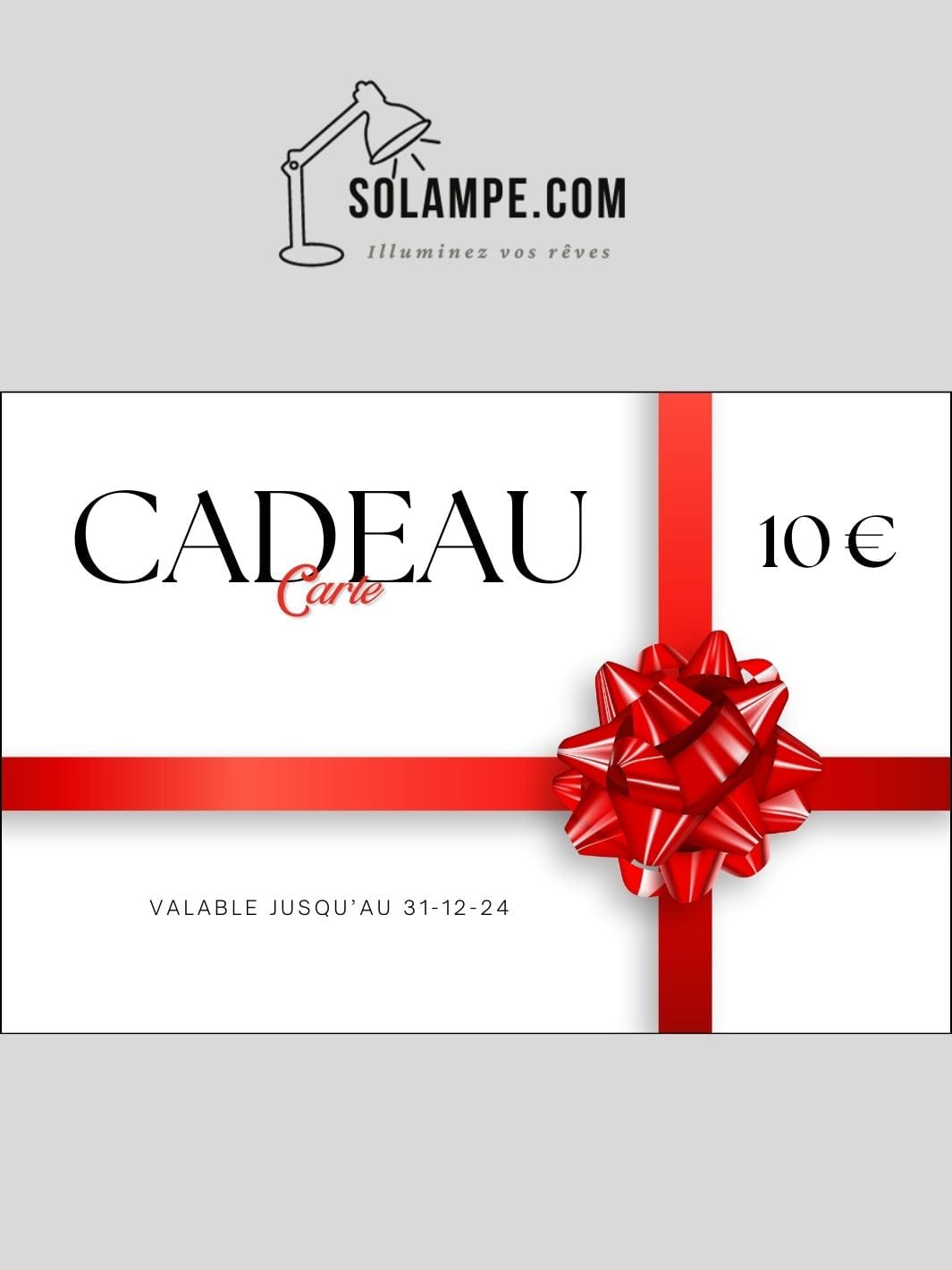 Carte Cadeau électronique Solampe Rouge / 10,00 €